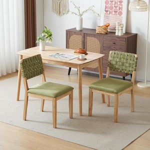 Karl Home Mid Century Modern Wooden Dining Chairs Set Of 2 - 1 of 4
