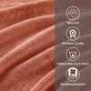 100% Cotton Solid Color Heavyweight Bath Towel Set, Anti-Microbial Certified Highly Absorbent Plushy Bath Towel - 3 of 4