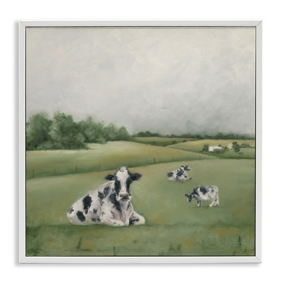 Stupell Industries Dairy Cows Grazing in Green Field, 24" x 24"