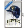 Trends International MLB Milwaukee Brewers - Drip Helmet 22 Framed Wall Poster Prints - 3 of 4