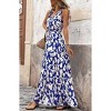 Clearlove Women Summer Dresses Casual Sleeveless Maxi Dresses Cute Floral Long Dress Wedding Guest Dress - 4 of 4