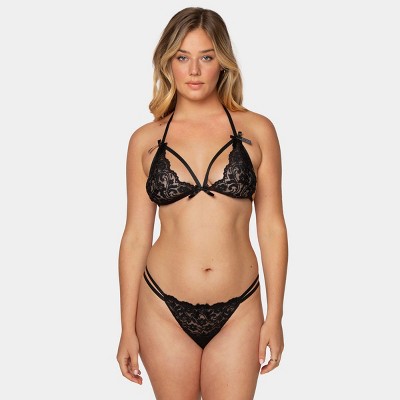 Smart & Sexy Demi Push Up Bra & Panty Set at  Women's