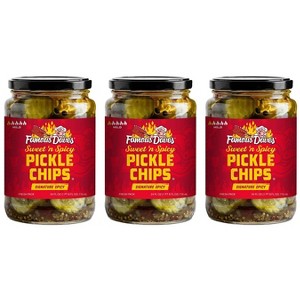 Famous Dave's Sweet 'n Spicy Pickle Chips, 24 Ounce Glass Jar (Pack of 3) - 1 of 1