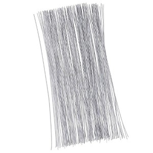 Juvale 300 Pieces White 22 Gauge Floral Wire Stems for DIY Crafts, Artificial Flower Arrangements, 16 In - 1 of 4