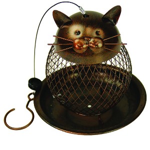 Heath Outdoor Products Cat Perching Metal Bird Feeder - Bronze - 1 of 3