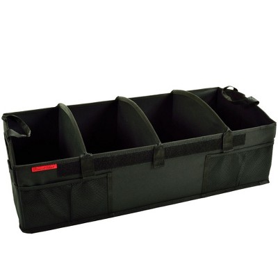 Picnic at Ascot - Ultimate Heavy Duty Trunk Organizer - No Slide Rigid Base - 70 LB Capacity - 30" wide x 14.75" deep x 9" high - Black