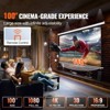 VEVOR Motorized Projector Screen 100 inch,16:9 4K 1080 HD Automatic Projection Screen, Electric Projector Screen,Wall Mount ,White - 2 of 4