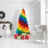 Casafield 7FT Artificial Colorful Rainbow Fir Holiday Christmas Tree with Sturdy Metal Stand - 2 of 4