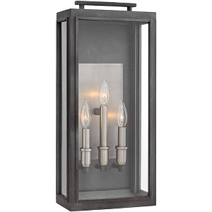 Hinkley Sutcliffe 22" High Aged Zinc Outdoor Wall Light - 1 of 2