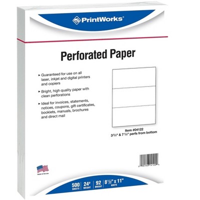 Printworks Professional 8.5 x 11 Multipurpose Paper 24 lbs 92 Brightness 04122