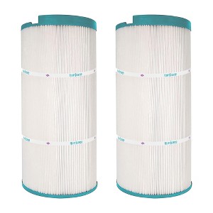 Hurricane Filters Replacement Spa Filter Cartridge for Unicel C-8325, PSD125U, Filbur FC-2790, and Sundance Horizontal Spa Cartridge, White, 2 Pack - 1 of 4