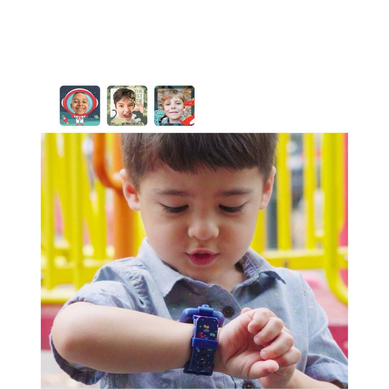 PlayZoom Kids Smartwatch with Headphones: Green Astronaut, 6 of 9