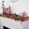 Northlight 5' Green and Red Plaid Holly with Jingle Bells Christmas Garland - Unlit - 3 of 4