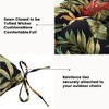 ARTPLAN Patio Bench Tufted Cushion with Tie,Outdoor Loveseat Cushion for Gliders,48x18 Inches,Floral - 4 of 4