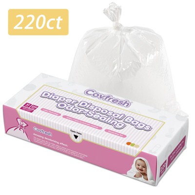 Covfresh Odor Sealing  Diaper Disposal Bags Durable & Unscented Diaper Waste Bags