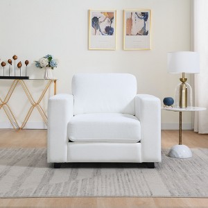 Kumasinova Chenille Oversized Chair,Modern Accent Chair with Wide Arms,Comfy Reading Chair with Washable Covers,Sofa Chair for Living Room&Bedroom - 1 of 4