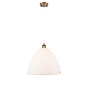 Bristol Glass - 1 Light Pendant In Industrial Style-18.75 Inches Tall and 16 Inches Wide - 1 of 1