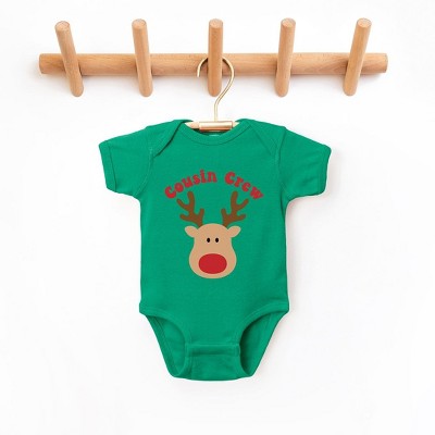 The Juniper Shop Cousin Crew Reindeer Baby Bodysuit
