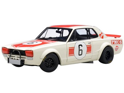 Nissan Skyline GT-R (KPGC10) Racing 1971 Kunimitsu Takahashi #6 Japan GP  Winner 1/18 Diecast Model Car by Autoart