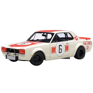 Nissan Skyline GT-R (KPGC10) Racing 1971 Kunimitsu Takahashi #6 Japan GP Winner 1/18 Diecast Model Car by Autoart - 1 of 4