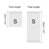 Unique Bargains Woven Crafting Clothing Sewing Embroidered Size Labels 100 Pcs - 2 of 4