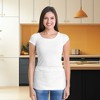 Dalix Waist Aprons Commercial Restaurant Home Bib Spun Poly Cotton Kitchen (3 Pockets) - 2 of 4