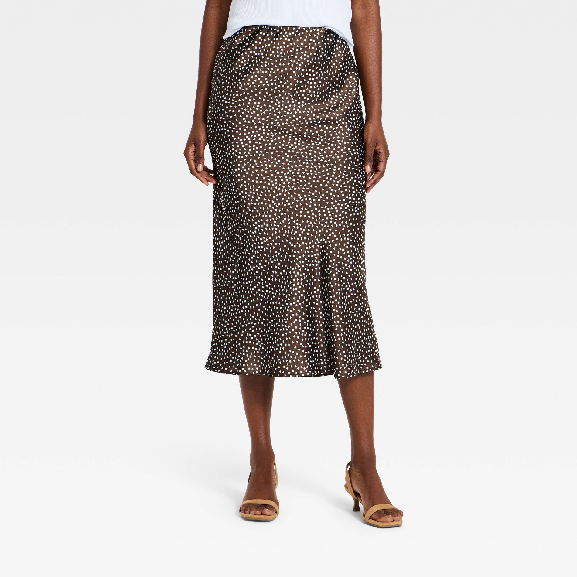 Women's Midi Slip Skirt - A New Day™