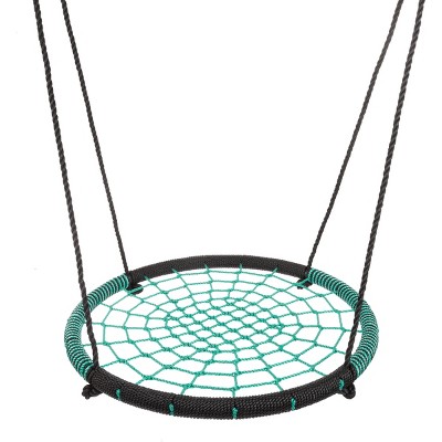 Toy Time Kids' Large Spider Web Saucer Hanging Tree Swing