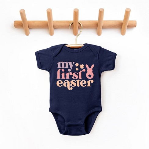 The Juniper Shop My First Easter Baby Bodysuit - 12 Month - Navy : Target