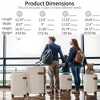 BEAFUP 4 Piece Luggage Set Suitcase Set, ABS Hard Shell Lightweight Expandable, 4 Packing Cubes, TSA Lock, Spinner Wheels(16/20/24/28) - 3 of 4