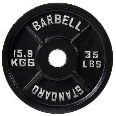 Sapphtopaz Olympic Cast Iron Weight Plates for Barbell, 2-Inch Barbell Plates for Weightlifting and Strength Training in Home & Gym