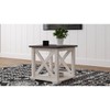 Dorrinson End Side Table White/Black/Gray - Signature Design by Ashley: Laminated, Rustic Farmhouse Accent Table with Storage Shelf - 2 of 4