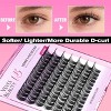 VEYESBEAUTY Lash Clusters Individual Eyelash Extensions DIY False Eyelashes Wispy Lash Tray, Dreamy 10-16mm Single Length - 4 of 4