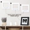 Americanflat Sonogram Picture Frame - 7x7 Ultrasound Frame for 3x4 Sonograms with Interchangeable Mats -- Photo Frame for Tabletop and Wall - Black - 3 of 4