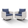Outdoor Patio Swivel Chair Glider Chair with Removable Cushions for Porch - 3 of 4