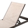 2pk Outdoor Aluminum Adjustable Chaise Lounge Chairs with Wheels - Crestlive Products
 - image 4 of 4