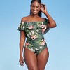 Women's Off the Shoulder High Coverage One Piece Swimsuit - Kona Sol™ - 3 of 4