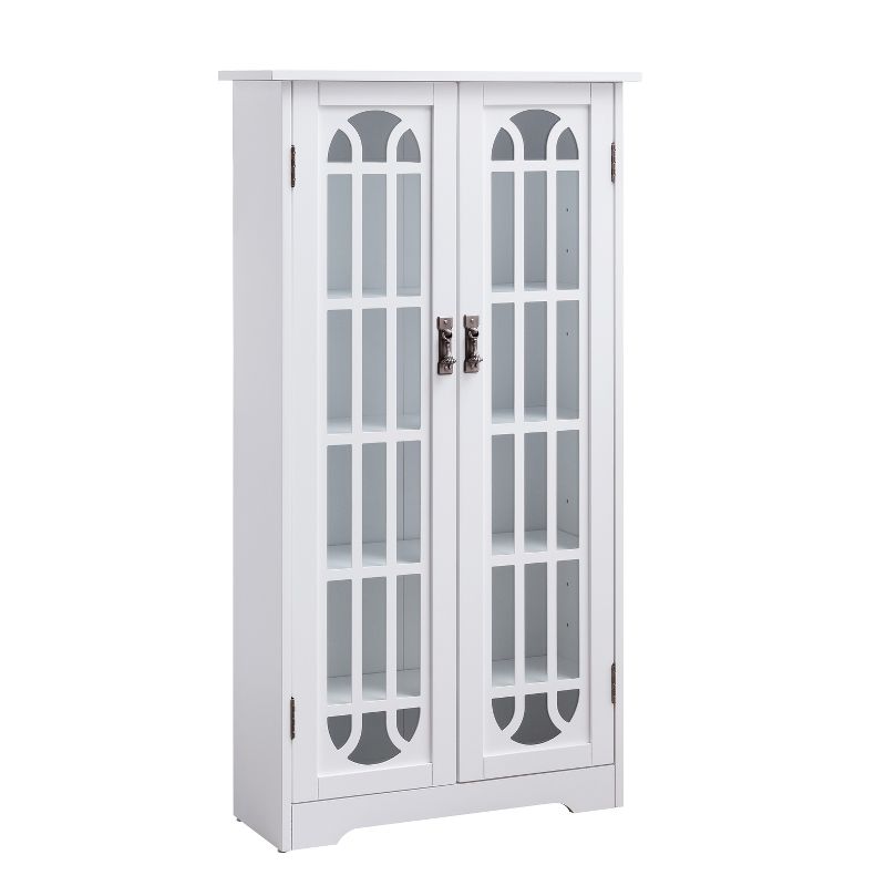 Wilkes Display Cabinet White - Aiden Lane, 1 of 9
