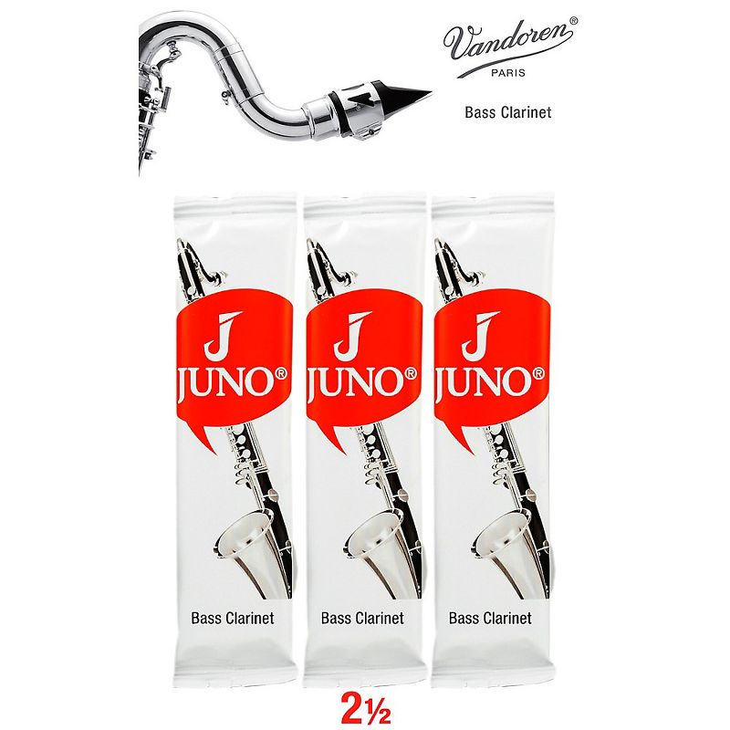Vandoren JUNO Bass Clarinet, 3 Reed Card, 1 of 2