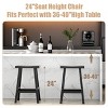 FURNIinspire Counter And Bar Stools Bar Stool Without Back And Armrests, Metal Frame Industrial Style Bar Stool, Black, 15.91"*13.23"*24.02" - 4 of 4