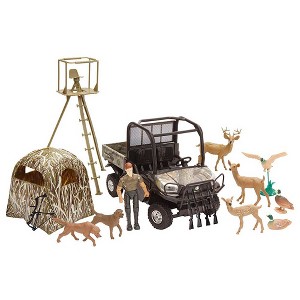 New Ray 1/18 SS-33253 Plastic Kubota RTV-X1120D Hunting Set 77700-07900 - 1 of 2