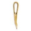 Black Bow Jewelry 14k Yellow Gold Polished Whale Tail Slide - 2 of 4