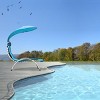 Costway Chaise Lounge Chair with Canopy Hammock Chair with Canopy Orange\Beige\Turquoise - 4 of 4