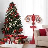 Northlight 74" Lighted Red and Gold Musical Double Christmas Street Lamp - 2 of 3