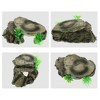Unique Bargains Resin Tortoise Rock Turtle Basking Platform 5.8"x3.4"x2.4" Green 1 Pcs - 3 of 4