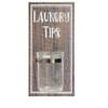 The Lakeside Collection Laundry Room Decor with Rustic Safety Pins Tip Jar and Humorous Sign - Tip Jar Wooden Sign - 4 of 4