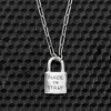 Ross-Simons Italian Sterling Silver "Made in Italy" Lock Pendant Paper Clip Link Necklace - 4 of 4