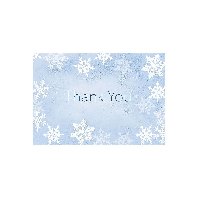 Great Papers! Merry Snowflake Thank You Note Card 4.875" x 3.375" 50 note cards and 50 envelopes, 1 of 2