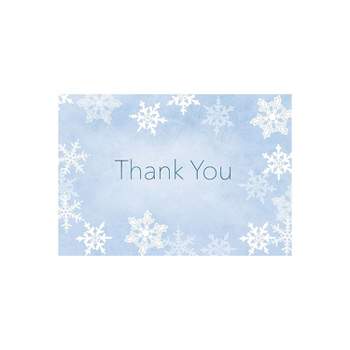 Great Papers! Merry Snowflake Thank You Note Card 4.875" x 3.375" 50 note cards and 50 envelopes