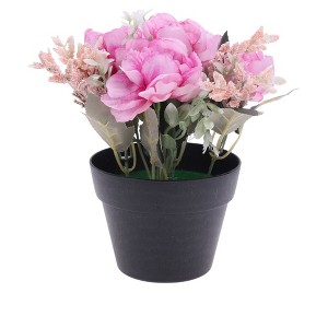 Unique Bargains Artificial Plants Mini Flower Plastic 4.33"x4.33"x7.87" 1 Pcs - 1 of 4